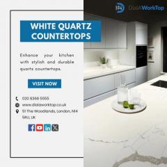 White Quartz Countertops  020 8368 5555  Dialawo