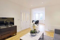 A spacious three double bedroom, two bathroom apartment