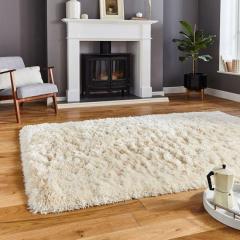 Buy Cream Thick Shaggy Rug  Get Extra 10 Off