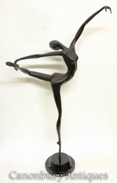 Art Deco Bronze Ballet Dancer Statue