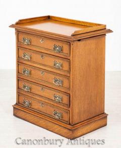 Buy Victorian Collectors Chest Drawers Blonde Oa