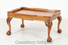 Buy Chippendale Coffee Table - Walnut Antique Ba