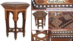Buy Damascan Side Table Octagonal Arabic Interio