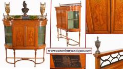 Buy Antique Bookcase Cabinet Maple And Co Victor