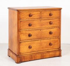 Buy Victorian Chest Drawers Satin Birch Commode 