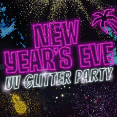 New Year's Eve UV Glitter Party