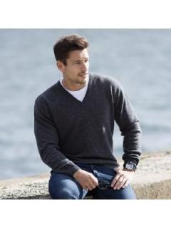Mens V-Neck Sweaters Built For Layering And Long