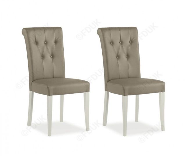 Bentley Designs Walnut Upholstered Leather Dining Chair Leicester Leicestershire Hallo