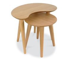 Bentley Designs Oslo Oak Nest of Lamp Tables