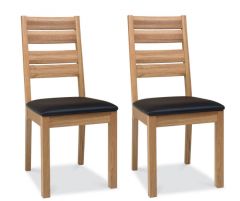 Bentley Designs Provence Oak Slatted Dining Chairs