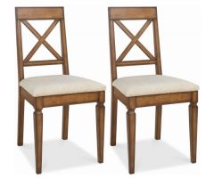 Bentley Designs Sophia Oak Dining Chair Pair