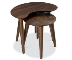 Bentley Designs Oslo Walnut Nest of Lamp Tables
