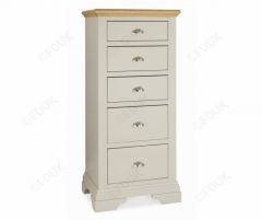 Bentley Designs Hampstead Soft Grey and Oak 5 Drawer