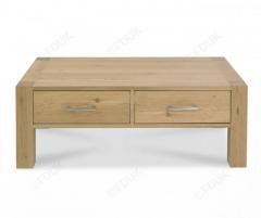 Bentley Designs Turin Light Oak Coffee Table Drawer