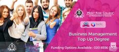 Affordable Business Management Top Up Degree in UK