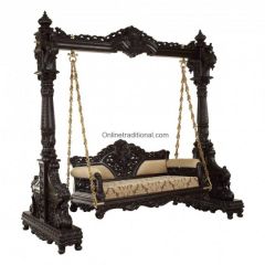 Peacock Designed Teak Swing at Pearl Handicrafts