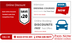 Pass Now Intensive Driving Courses  Call 0333 01