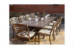 Casino 10 Seater Rectangle Table & Chairs Set