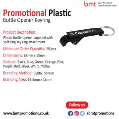 Promotional Plastic Bottle Opener Keyring