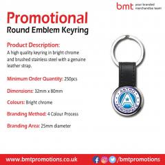 Promotional Round Emblem Keyring