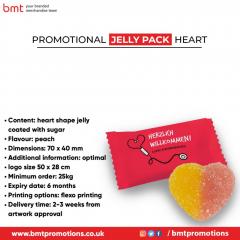 Promotional Jelly Pack Heart