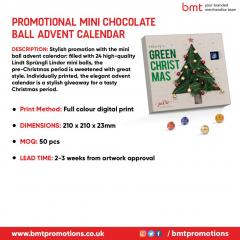 Promotional Mini Chocolate Ball Advent Calendar