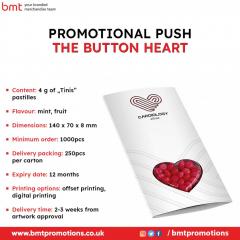Promotional Push The Button Heart