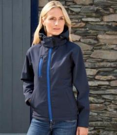 Rs230F Result Core Ladies Hooded Soft Shell Jack