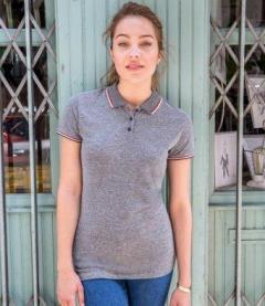 02082 Sols Ladies Paname Heather Piqu Polo Shirt