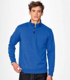 02088 Sols Stan Contrast Zip Neck Sweatshirt