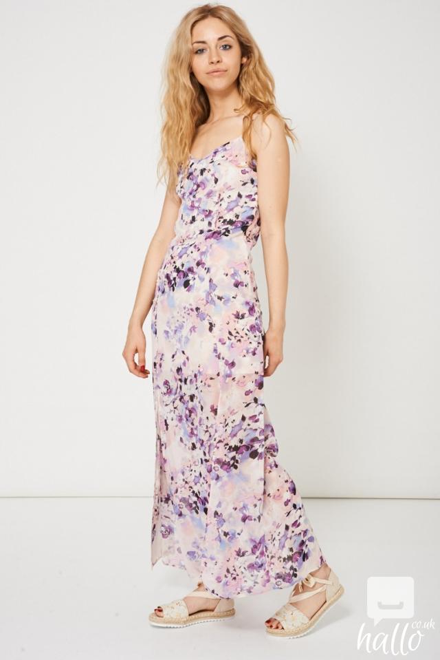 floral maxi with split