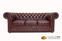 Sofa 3 Seats  Chesterfield Basic Luxe, Real Leat