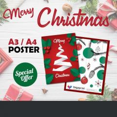 A3 And A4 Christmas Poster Printing In Cardiff