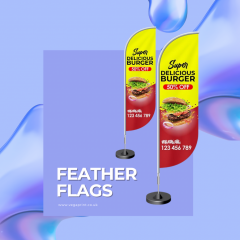 Make A Big Impact With Bold Feather Flags Printi