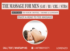 Full Body Massage For Men Ga- Bi-Str- Out Call L
